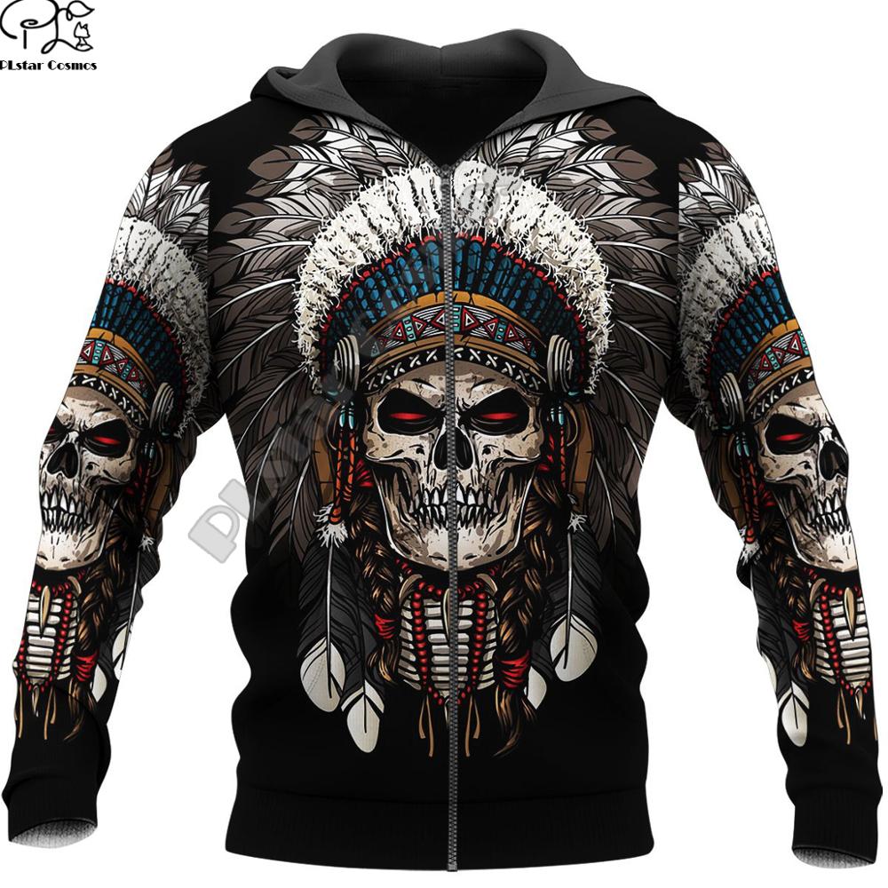Ghost Gothic Skull Funny Pullover Streetwear Zip/Hoodies/Sweatshirts/Jacket