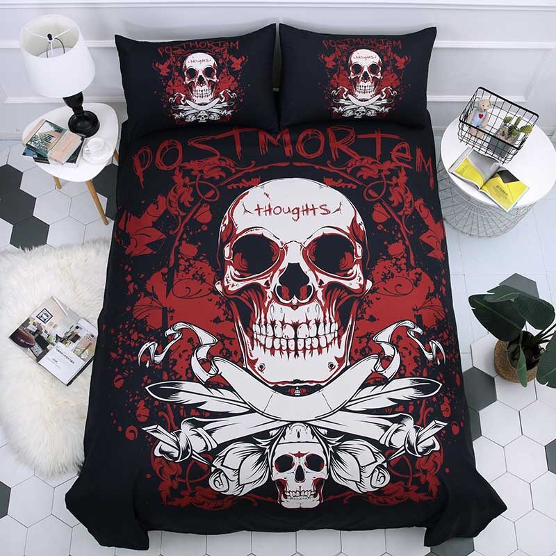 Sugar Skull 3D Printing Bedding Set Duvet Covers Set Pillowcases
