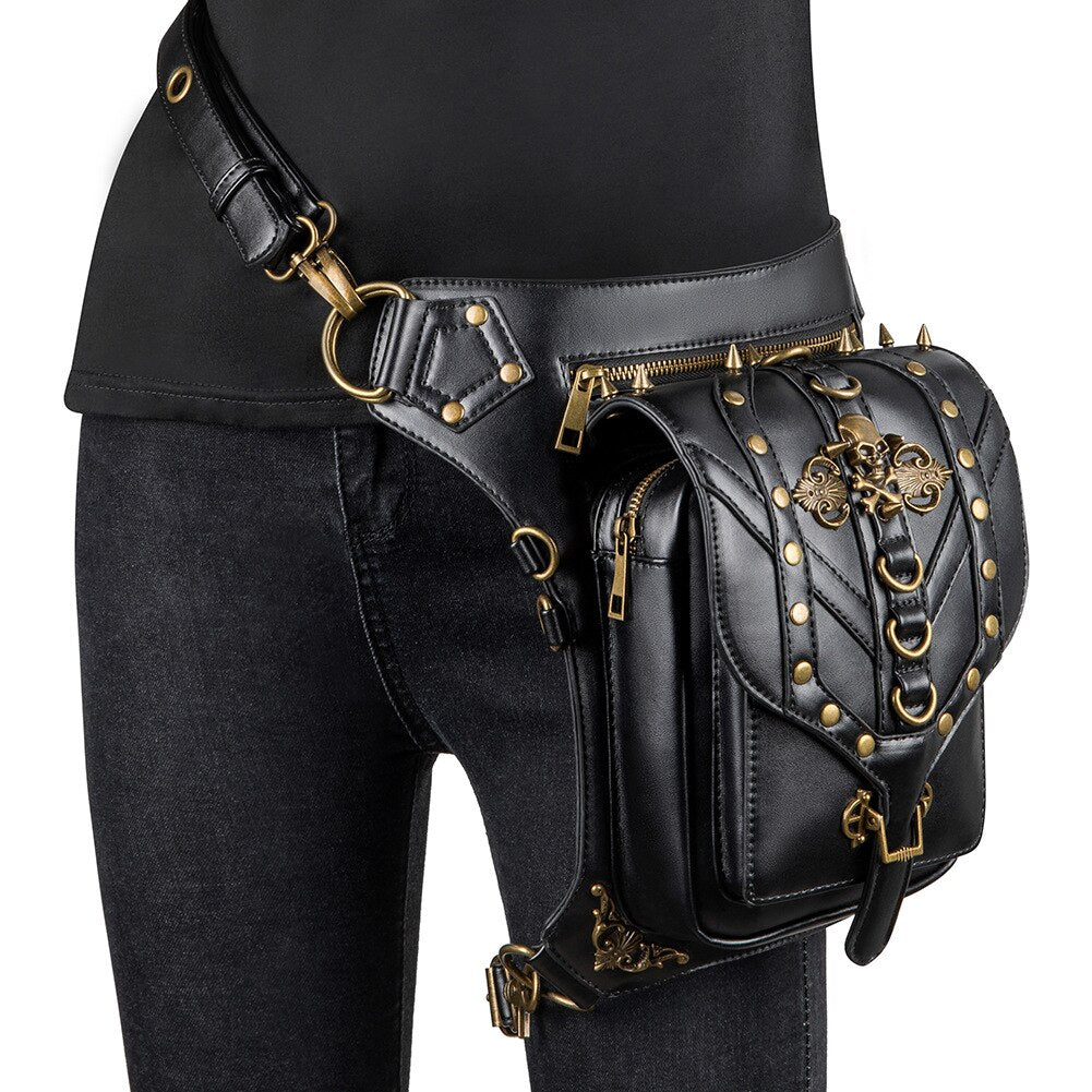 Lady Pockets Retro Messenger Bags Punk Vintage Steampunk