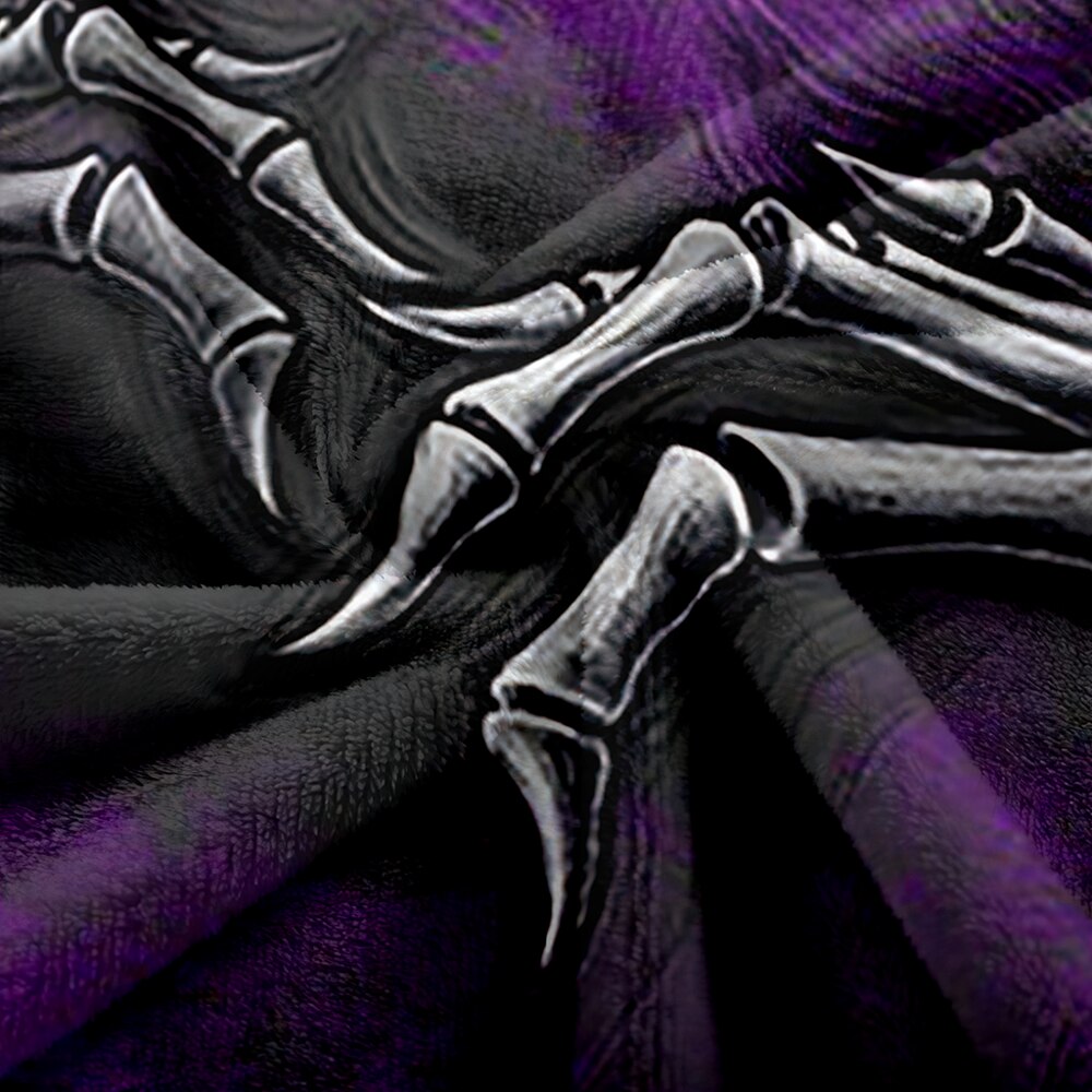 Skull Halloween Blanket Cozy Plush Throw Blanket for Couch Bed Sofa