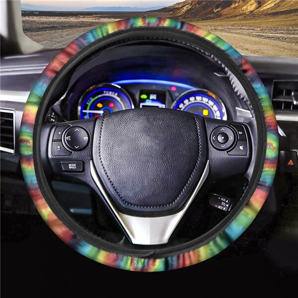 Sugar Skull Printed Full Lined Soft Padding Steering Wheel Cover