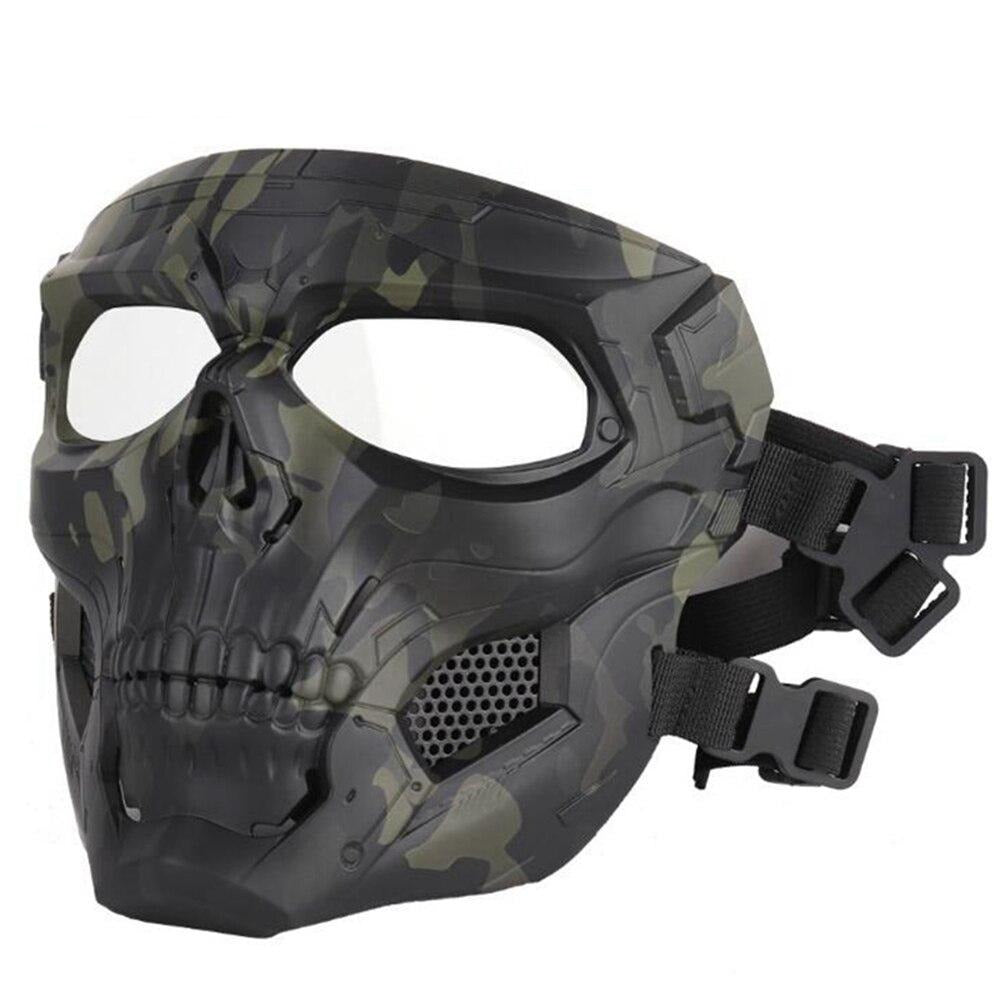 Skull Skeleton Mask Tactical Full Face Mask with Eye Protection Helmet Mask