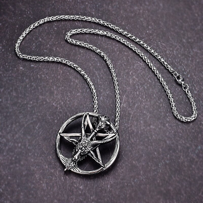 Baphomet Satan Necklace Satanic Jewelry Stainless Steel
