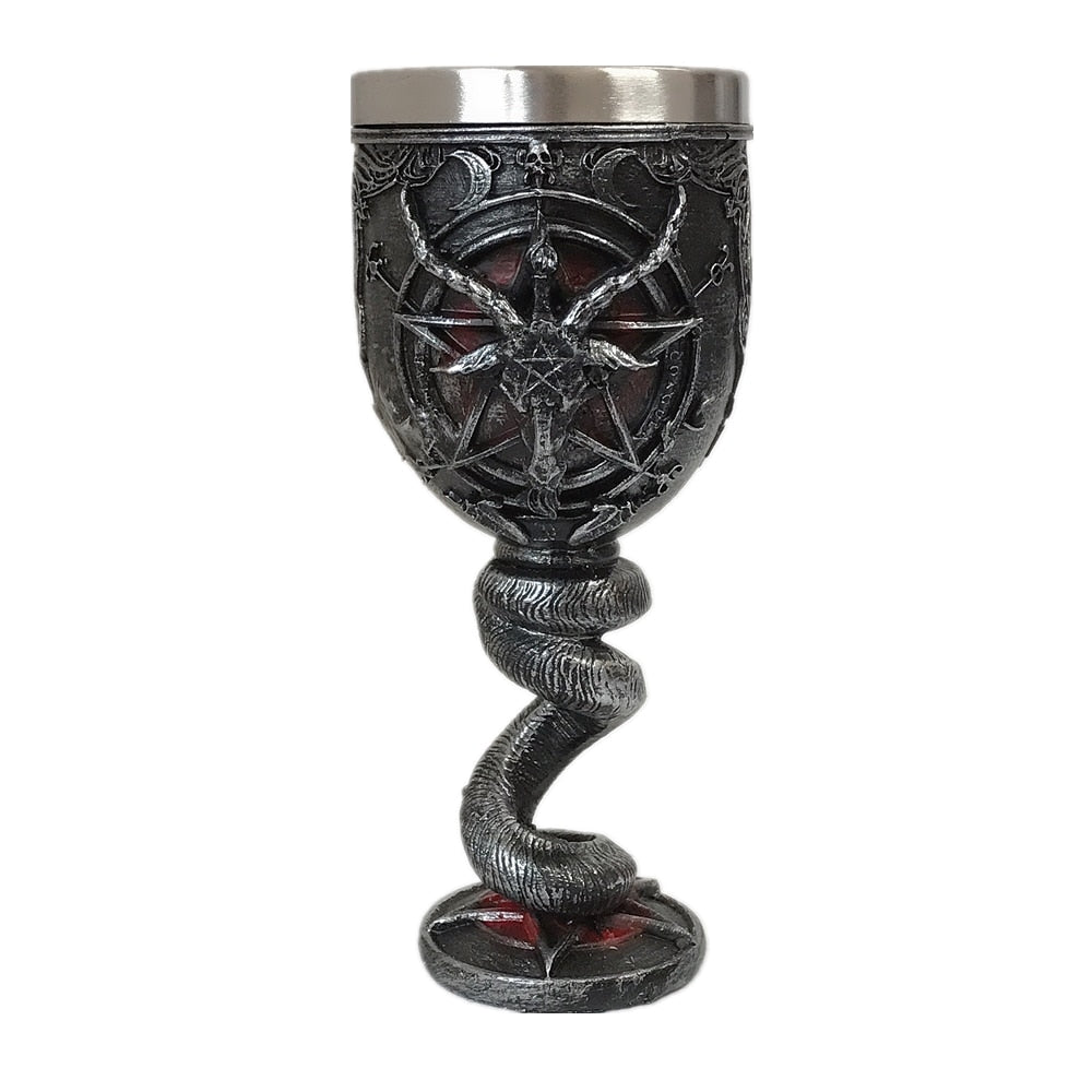 Skull Baphomet Beer Coffee Mugs Stainless Steel Tea Wine Cups Creative Drinkware