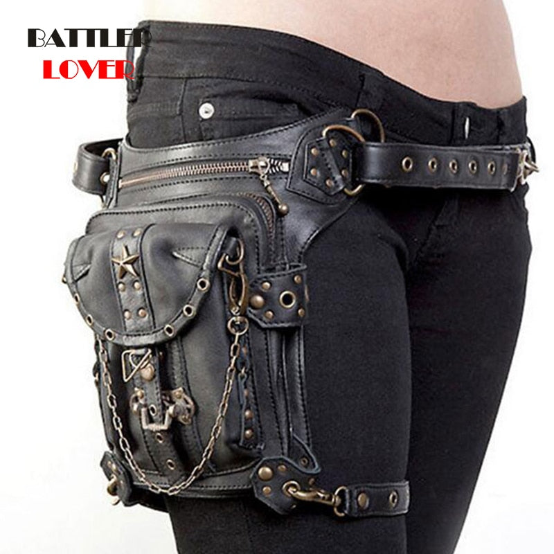 Lady Pockets Retro Messenger Bags Punk Vintage Steampunk