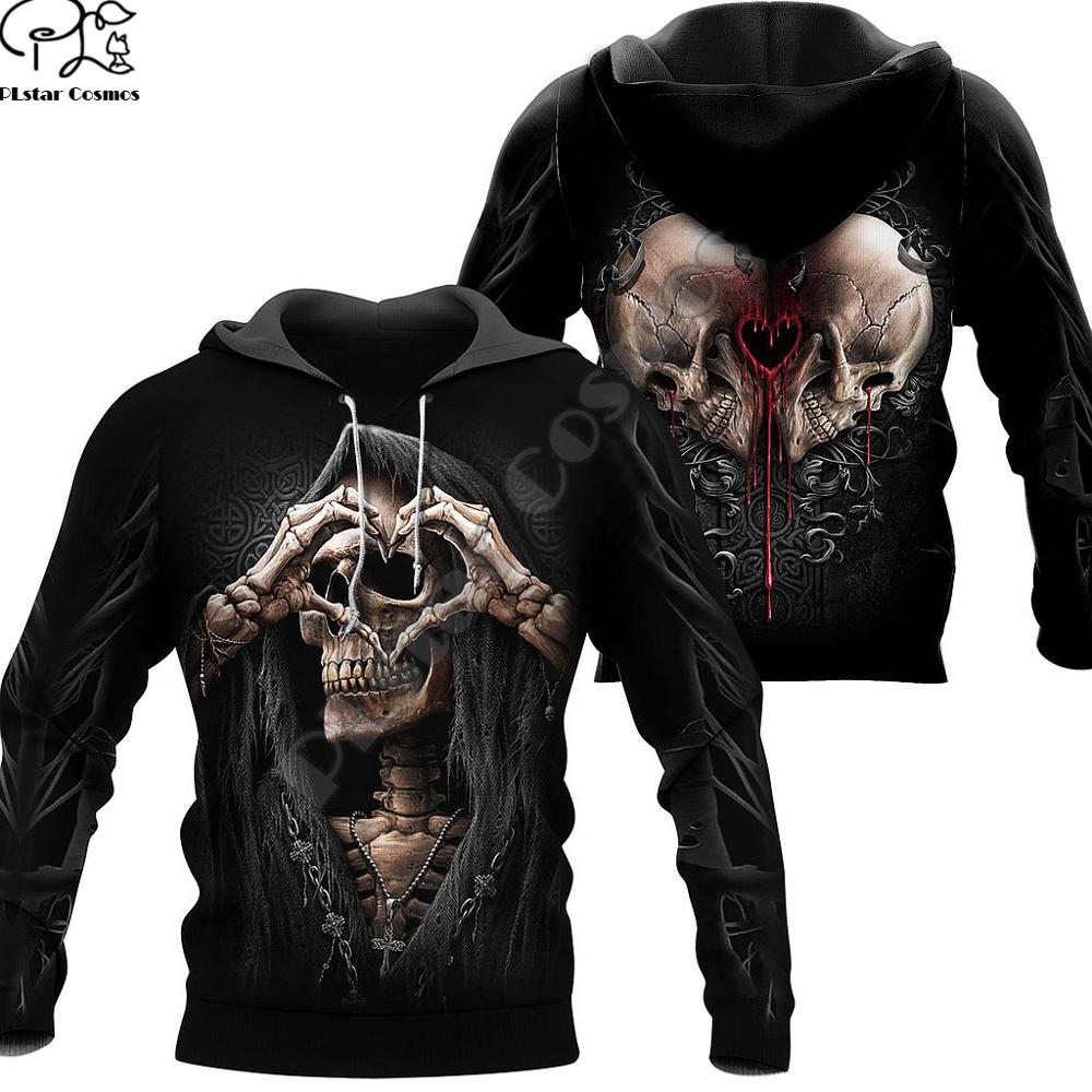 Gothic Skull Funny Pullover Streetwear Zip/Hoodies/Sweatshirts/Jacket