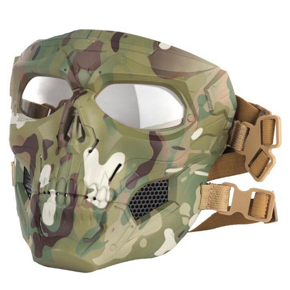 Skull Skeleton Mask Tactical Full Face Mask with Eye Protection Helmet Mask