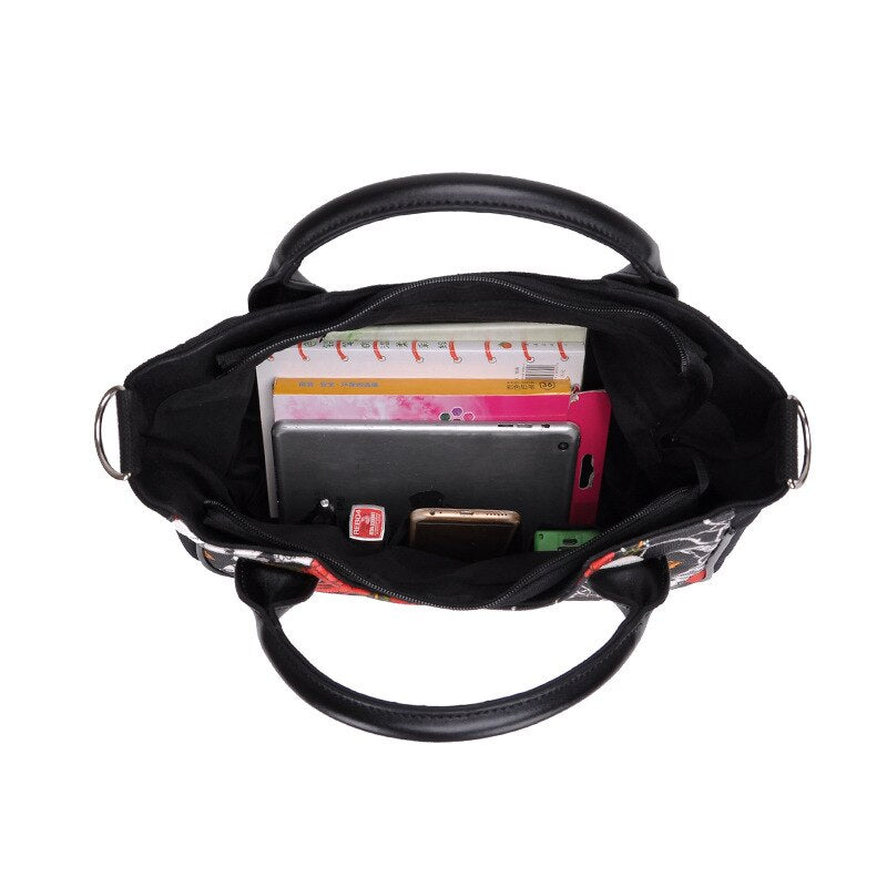 Gothic Skulls and Roses Halloween Bag