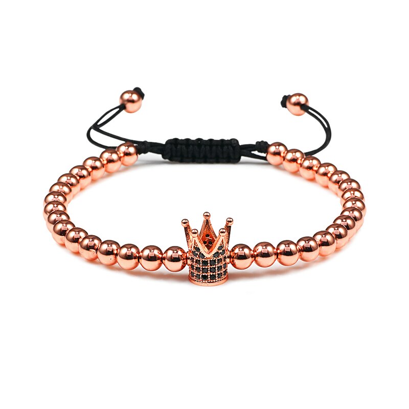 Charm Skull Head Copper Beads Bracelets Handmade