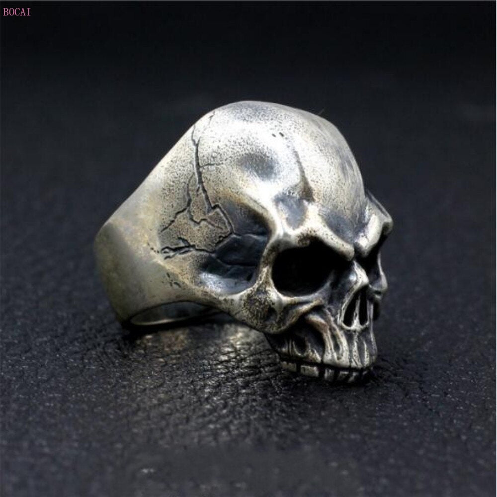 2020 news fashion SKULL rings silver s925 Sterling Silver Handmade