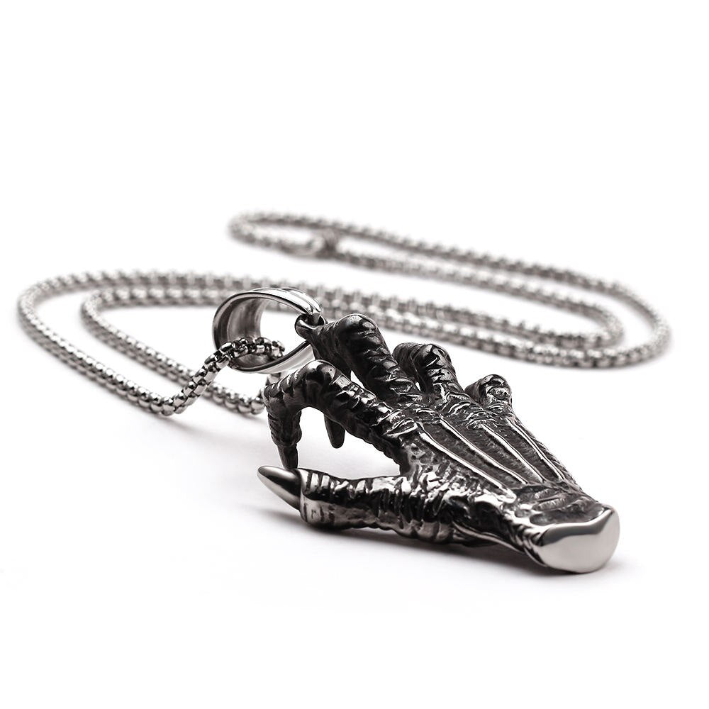Wholesale 10 Piece Demon Claw Necklace Hell Satan Devil Hand Punk Man Necklace