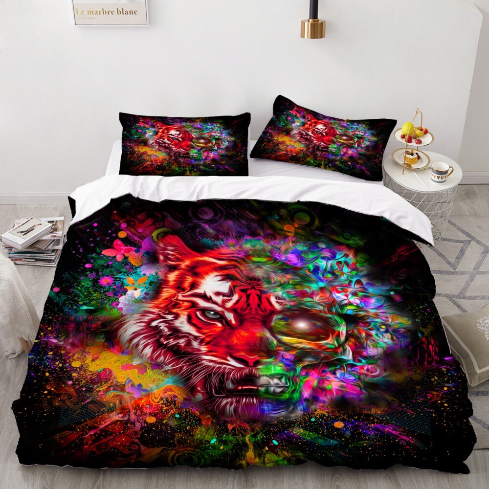 Skull Bedding Set 3D Printed Duvet Cover  3 Pieces Bed Set Comforter Cover Bedding Sets