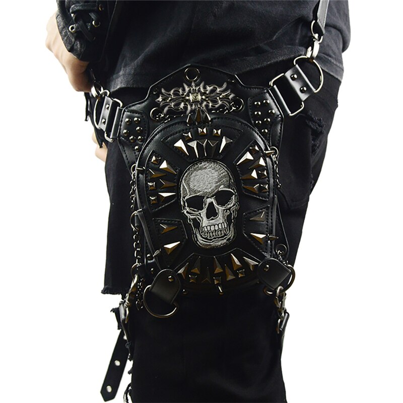 Gothic Steampunk Skull Bag New Women Messenger Bag