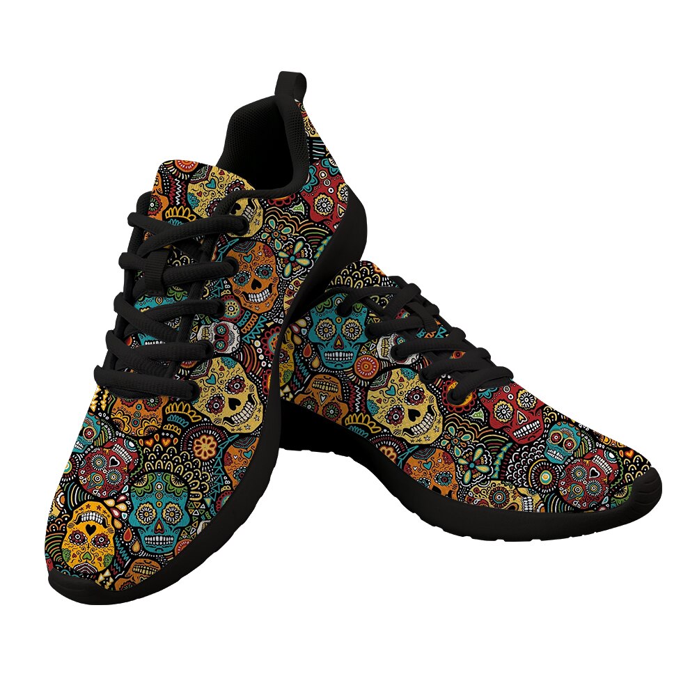 Gothic Shoes Women's Sneakers Sugar Skull
