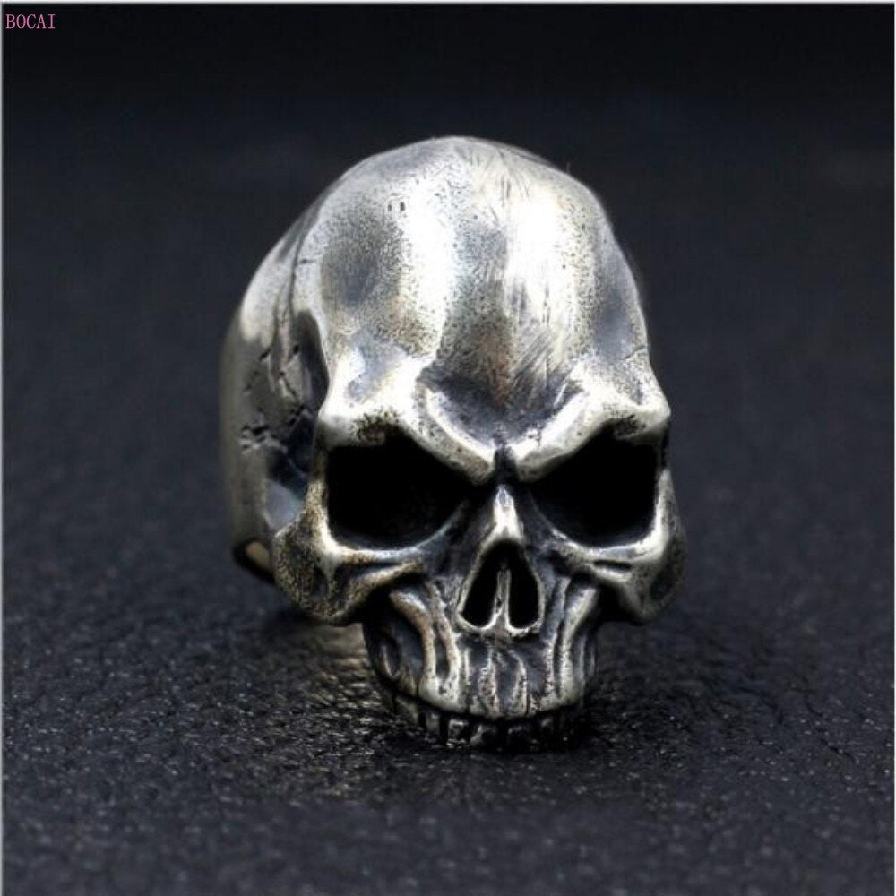 2020 news fashion SKULL rings silver s925 Sterling Silver Handmade