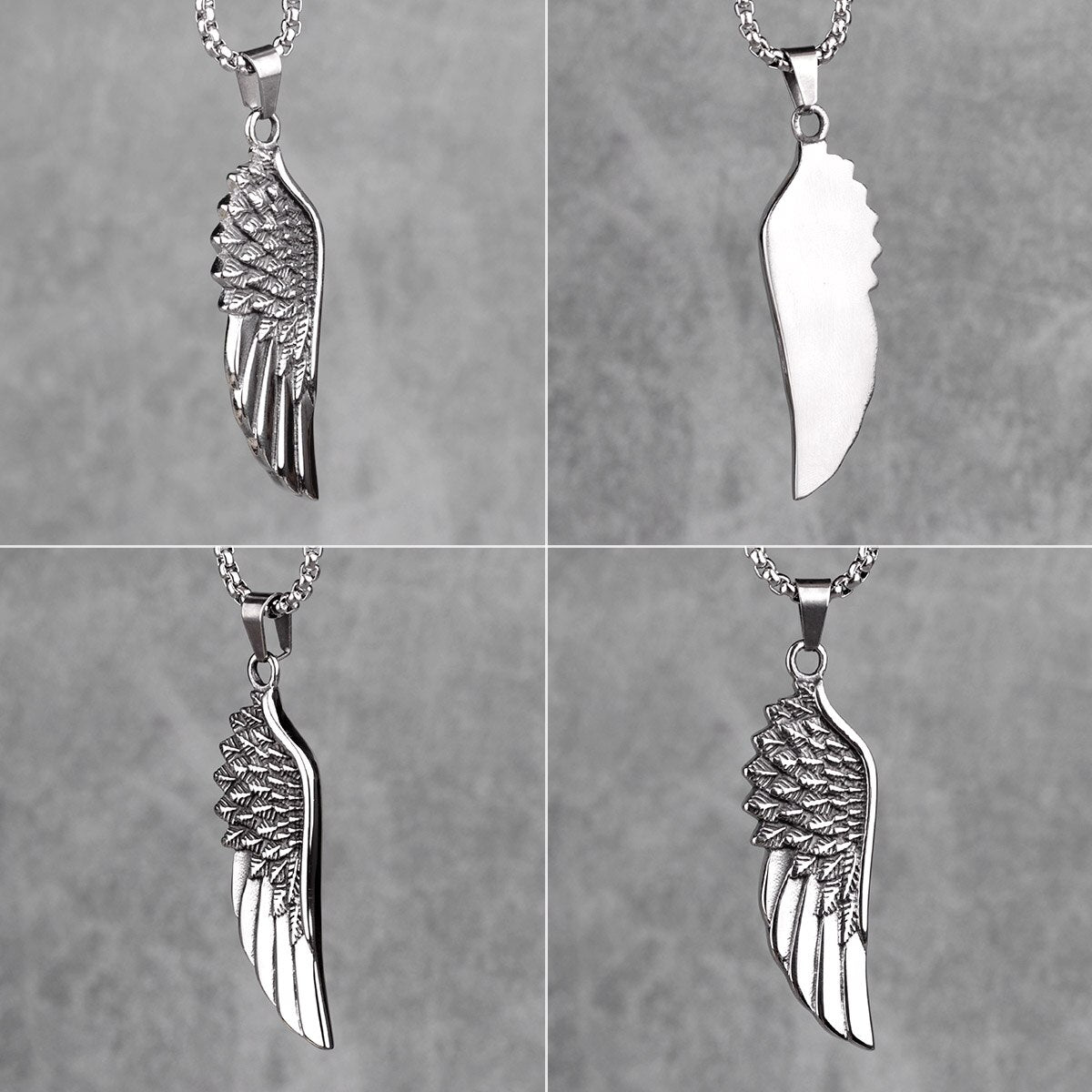 Angel Wings Animal Mens Long Necklaces Pendants Chain Punk