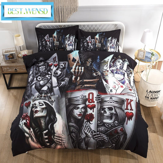 Sugar skull Bedding Sets king,Who is the king skull Duvet Cover Bed