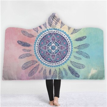 Fashion Sugar Skull Flower Hooded Blanket for Adults Floral Gothic