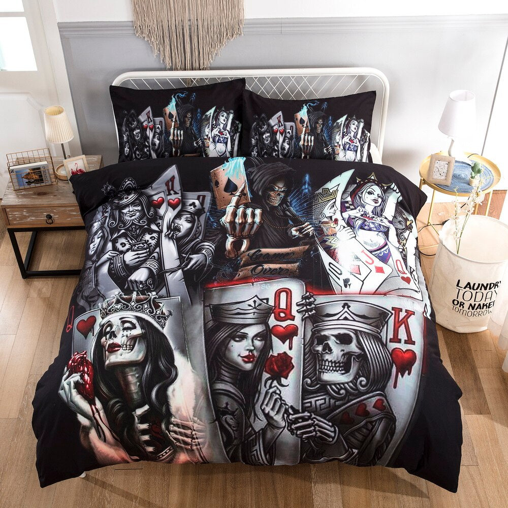 Sugar skull Bedding Sets king,Who is the king skull Duvet Cover Bed