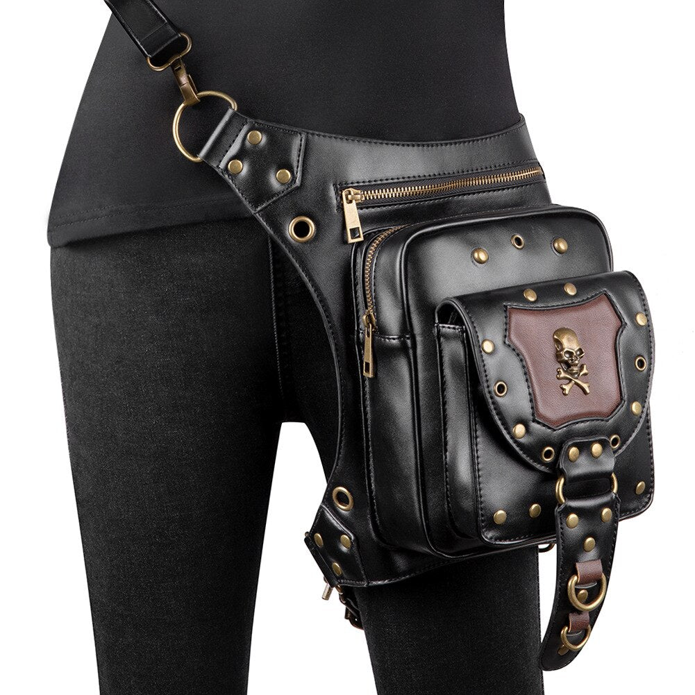 Lady Pockets Retro Messenger Bags Punk Vintage Steampunk