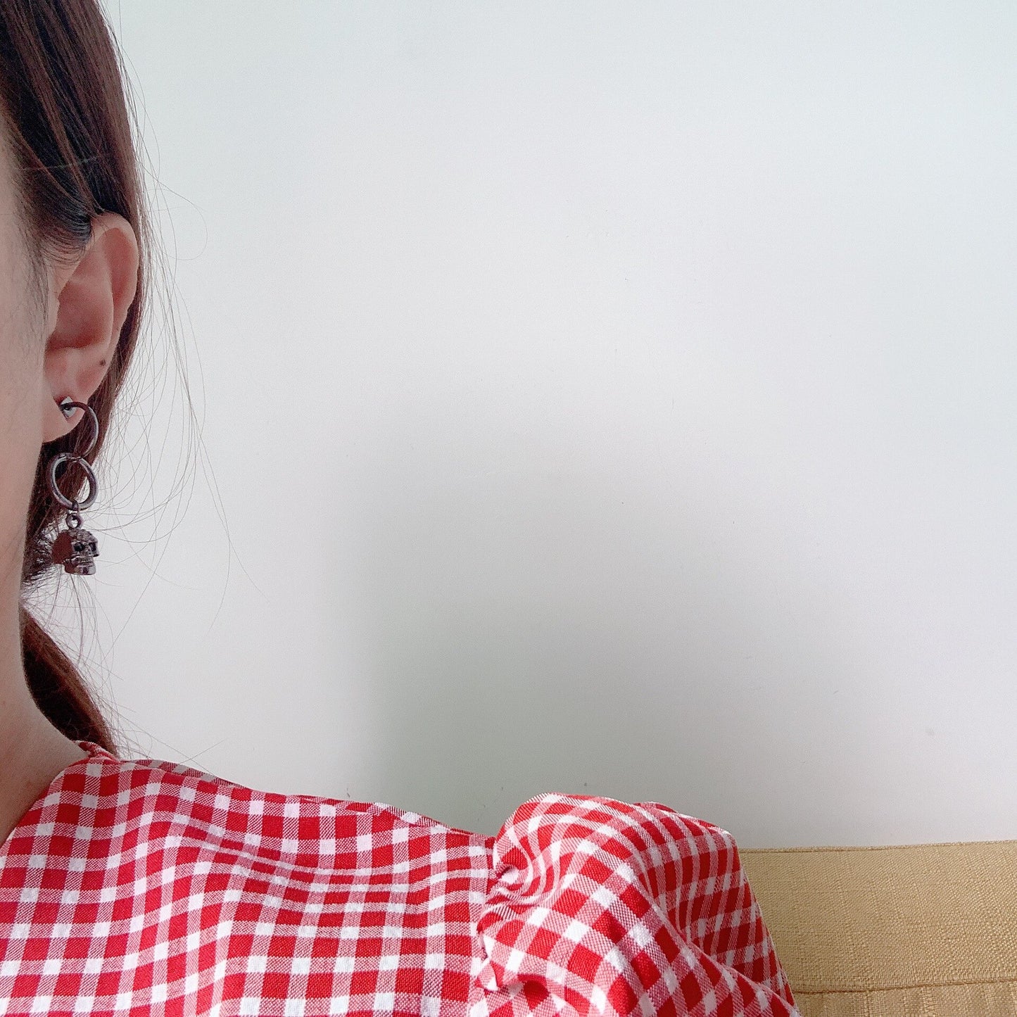 Punk Skull Metal Silver Color Dangle Earrings For Women Girl Hip Hop