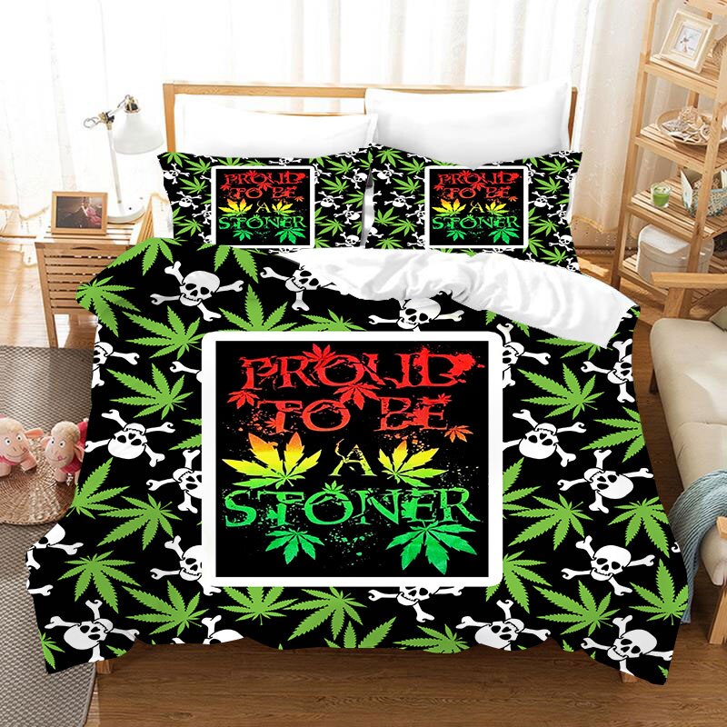 Color Ink Skull Bedding Set Duvet Covers Pillowcases Sugar Skull Queen Comforter Bedding