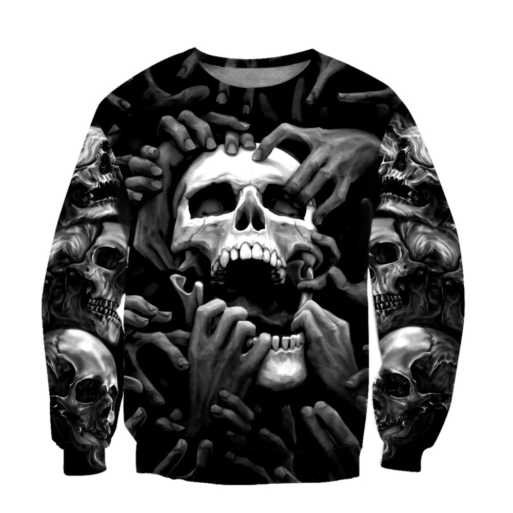 Skull Tattoo 3D All Over Printed Fashion Hoodies Men Hooded Sweatshirt Unisex Zip Pullover Casual Jacket Tracksuit