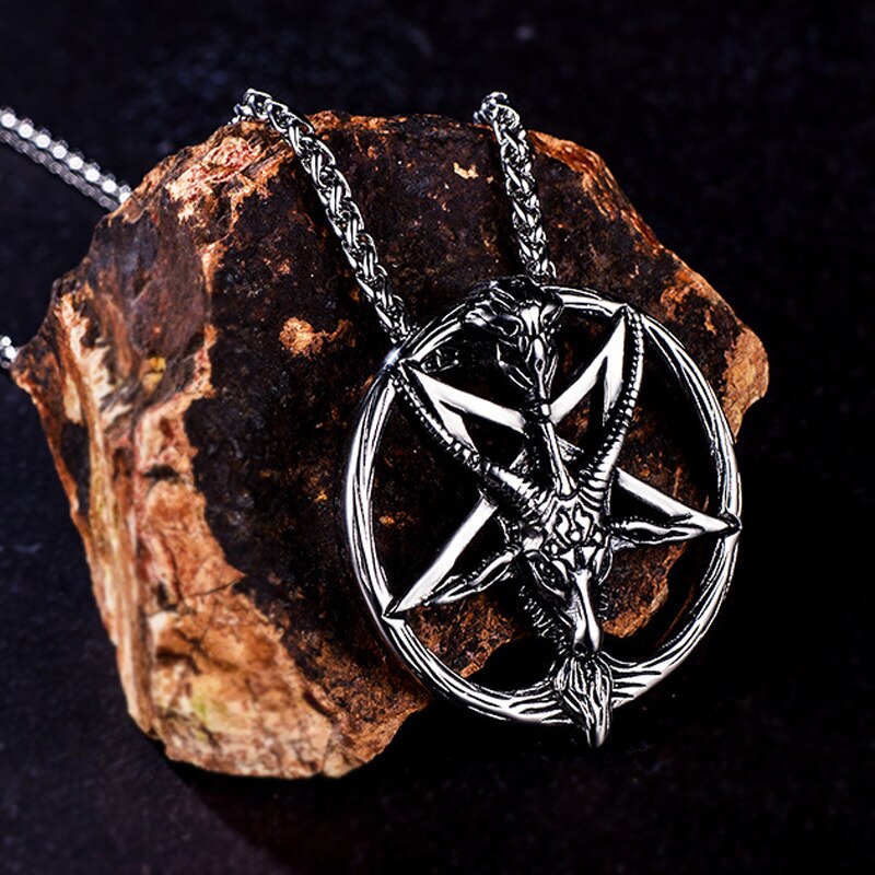 Baphomet Satan Necklace Satanic Jewelry Stainless Steel