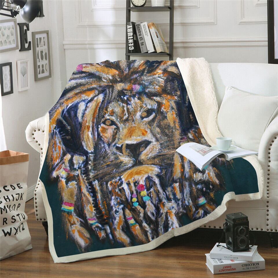 3D Punisher Skull Printed Velvet Plush Throw Blanket Bedspread
