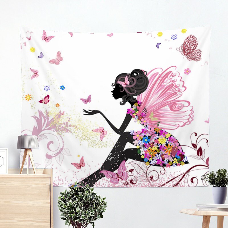 Yoga Buddha Wall Tapestry Sugar Skulls Tapestry Galaxy Customized Pillow