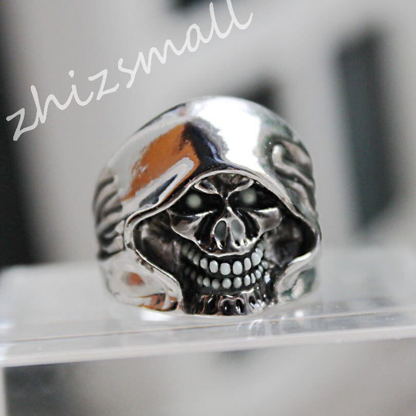Skeleton Warrior Ring GLOW in the DARK Skull and Bones Glow Ring