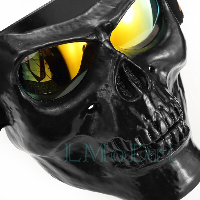 Motorcycle Goggles Helmet Mask Outdoor Riding Motocross Skulls Windproof