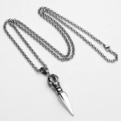 Punk Style Spearhead Design Pendants Necklace