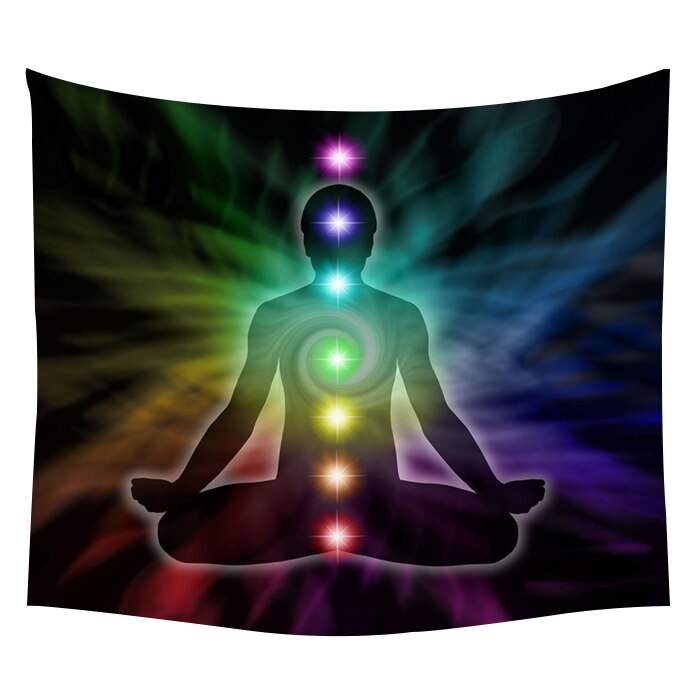 Yoga Buddha Wall Tapestry Sugar Skulls Tapestry Galaxy Customized Pillow