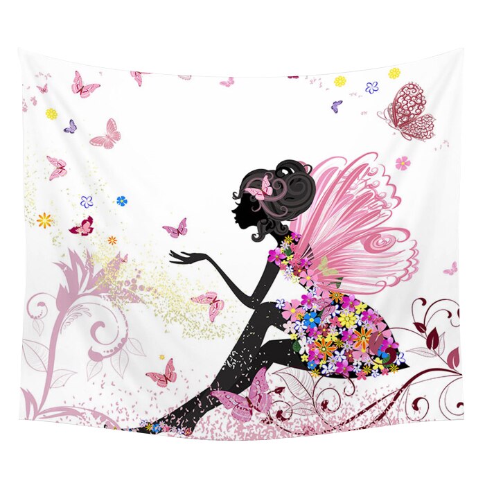 Yoga Buddha Wall Tapestry Sugar Skulls Tapestry Galaxy Customized Pillow