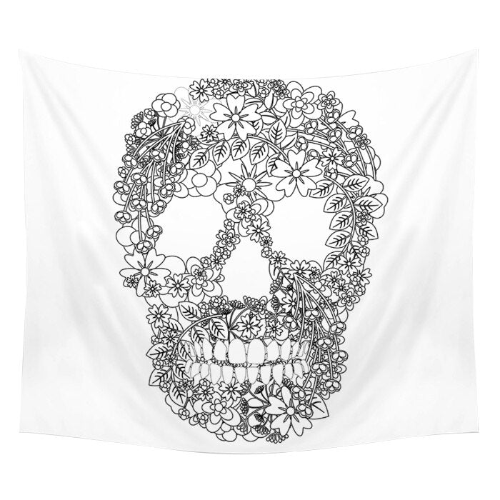Yoga Buddha Wall Tapestry Sugar Skulls Tapestry Galaxy Customized Pillow