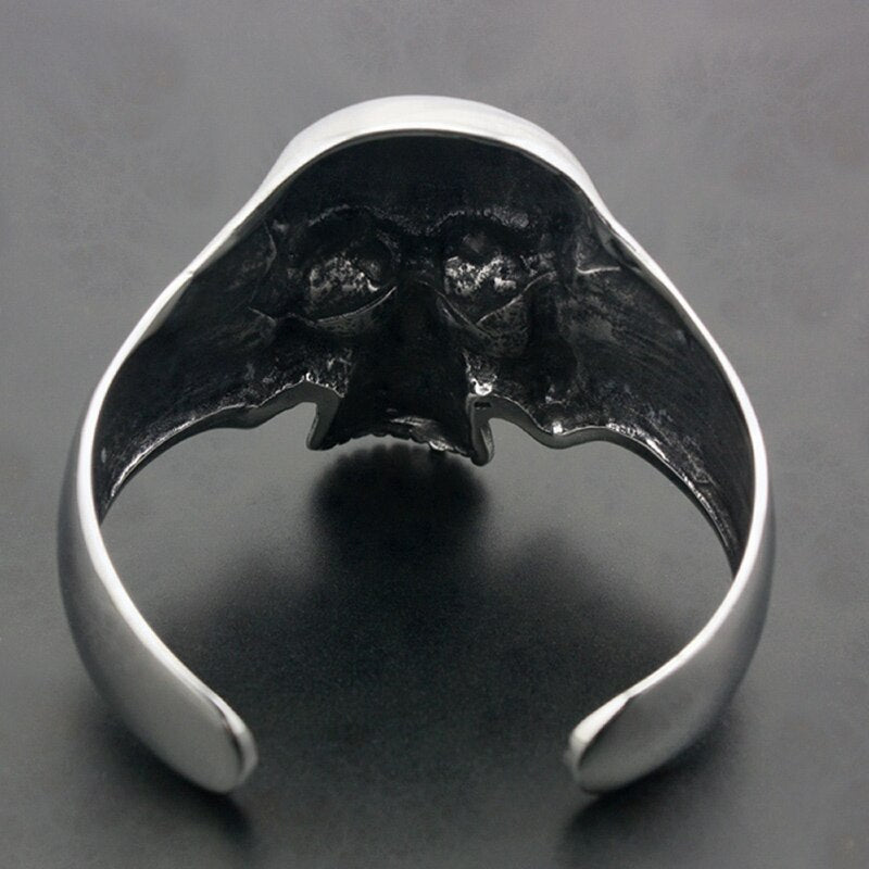 Punk Fashion Men Open Bangles Solid 316L Stainless Steel
