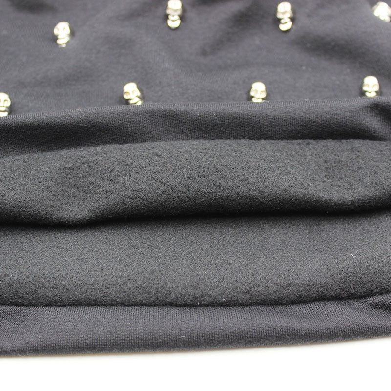 New Fashion Casual Hat With Skull Hoop Brand Caps Winter Warm Beanies