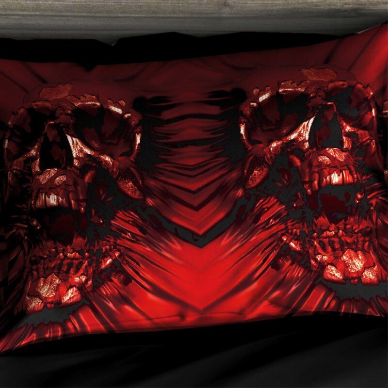 3d sugar skull Bedding Set King size Bohemian skull Print Duvet Cover