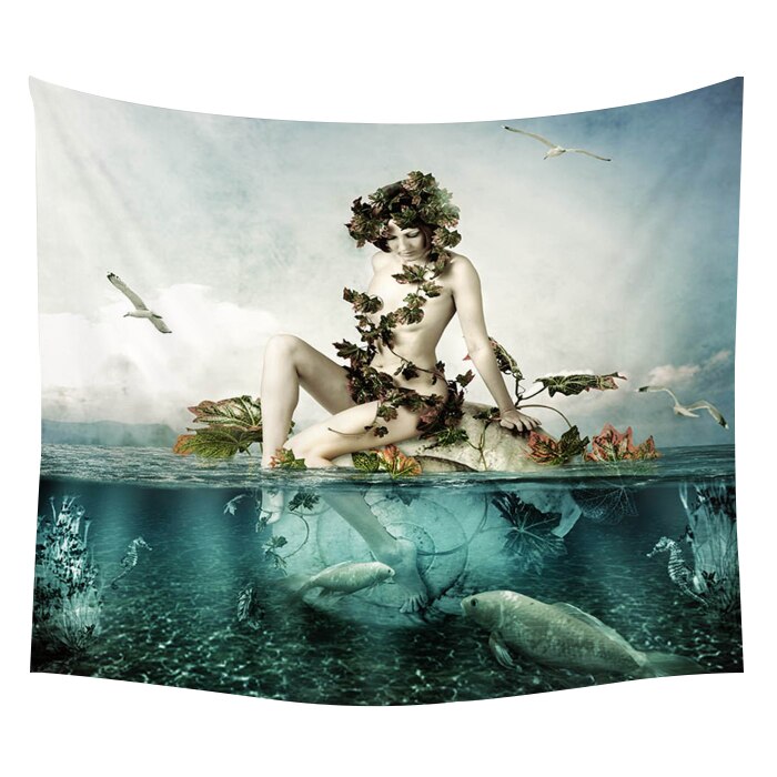 Yoga Buddha Wall Tapestry Sugar Skulls Tapestry Galaxy Customized Pillow