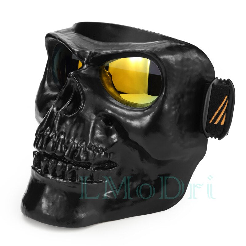 Motorcycle Goggles Helmet Mask Outdoor Riding Motocross Skulls Windproof