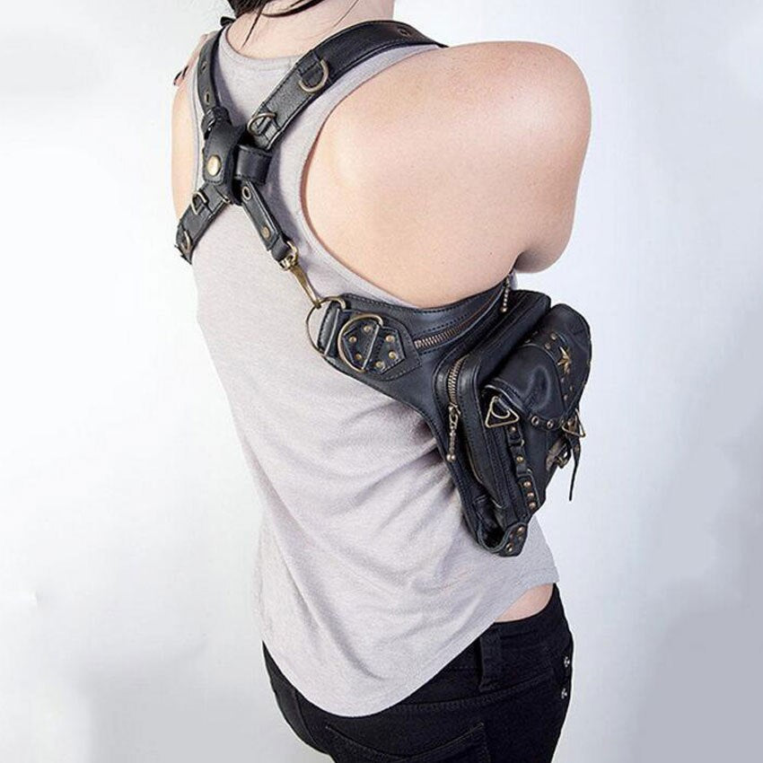 Lady Pockets Retro Messenger Bags Punk Vintage Steampunk