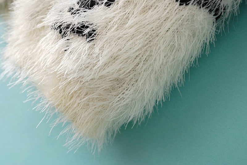 Women Cardigans Sweater Skull Pattern Female Mohair Knitted Cardigans Black White Autumn Cardigans Sweater For Women