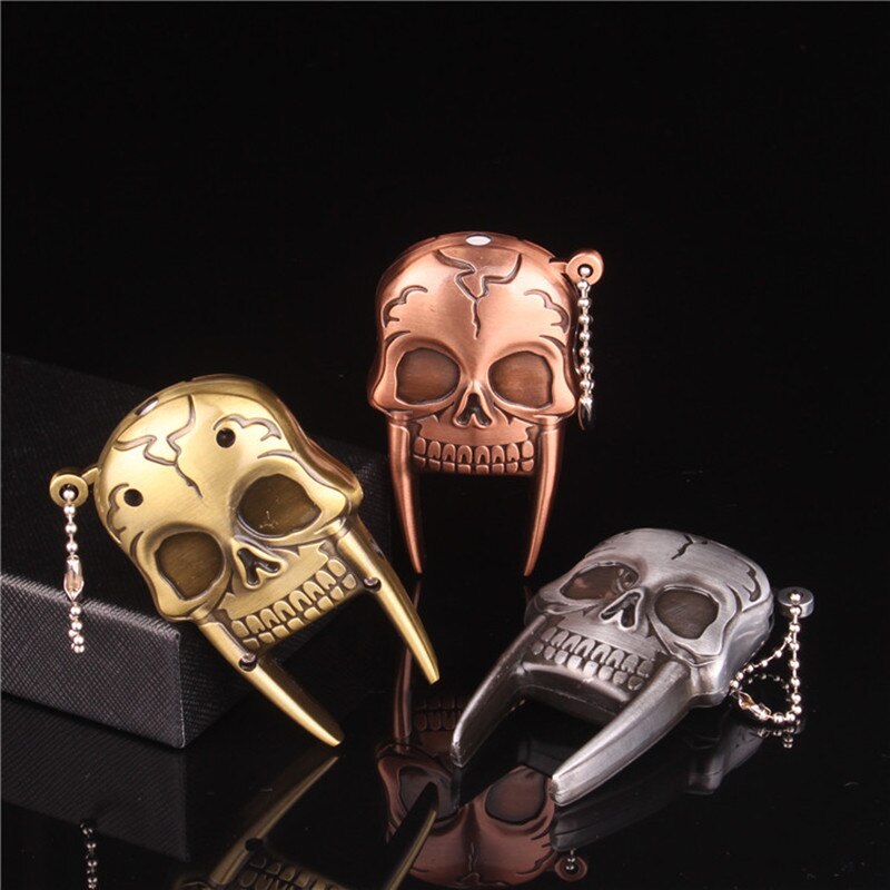 Butane Torch Lighter Creative Fun Toy Skull Gas Lighter Key Chain