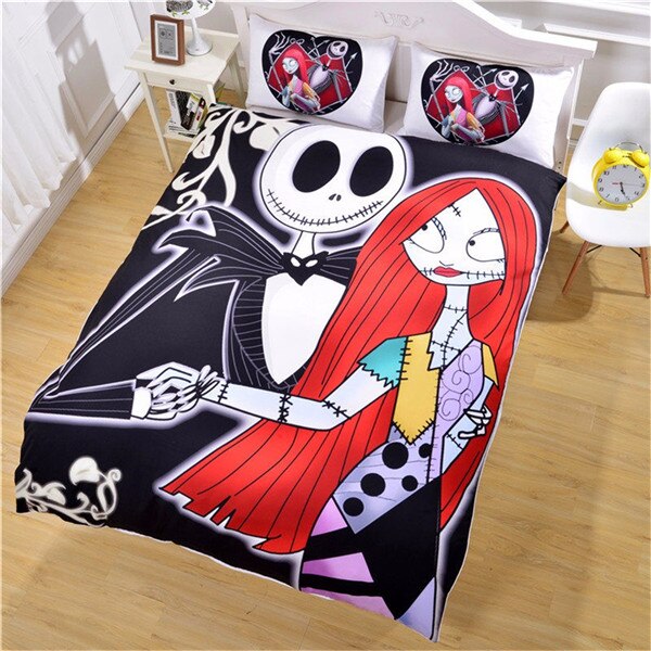 3D black white zombies skull duvet cover sugar skull Bedding