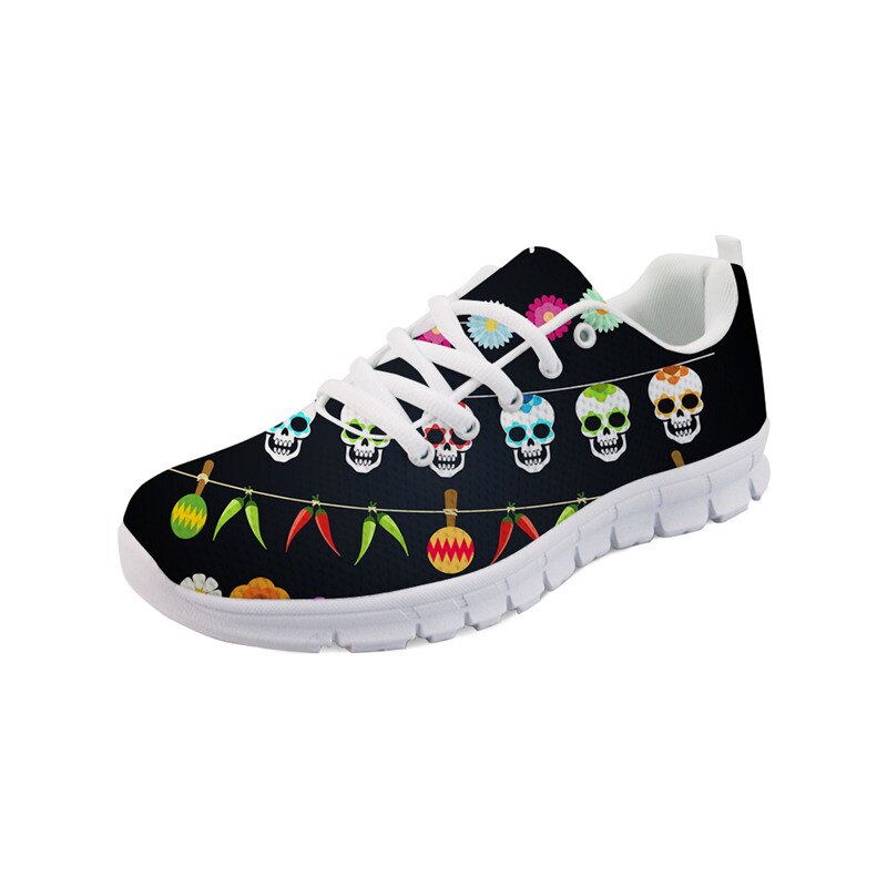 Summer Slip-on 3D Skull Print Trend Women Flats