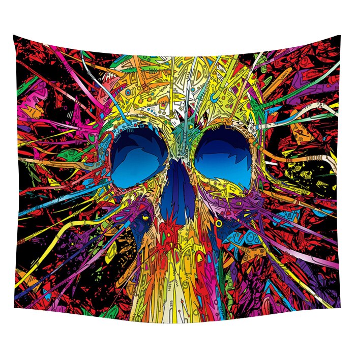 Yoga Buddha Wall Tapestry Sugar Skulls Tapestry Galaxy Customized Pillow