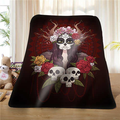 Custom Cool Pirate And Skull (1) Blanket Soft Fleece DIY Your Picture Decoration