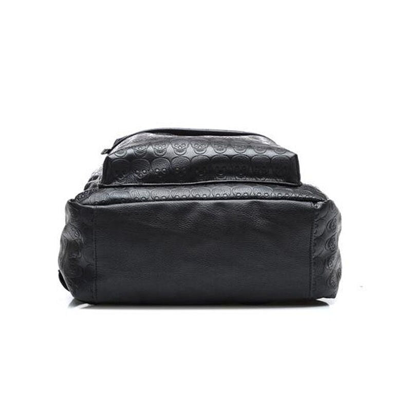 2020 New Punk Hip-Hop Skull Men Backpacks Waterproof PU