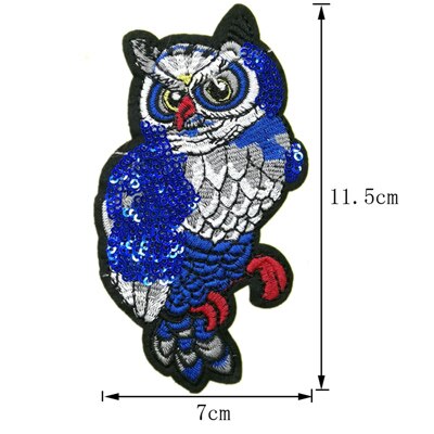 1PCS Hot Big Patches Shine Sequin 3D Sticker Stickers Wings Rose Embroidery Motif Applique Garment Kids Women